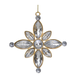 SDN METAL ETOILE STRASS 9CM