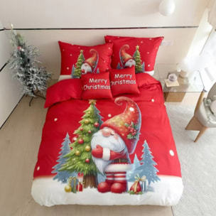 Intrecci – Parure copripiumino natalizia con stampa digitale 3D, singolo