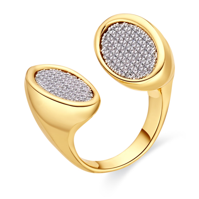 Anillo Avihe acabado oro amarillo 18k