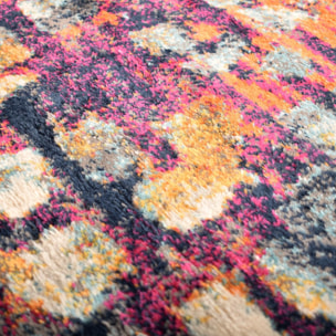 tapis moderne multicolore avec des motifs abstraits