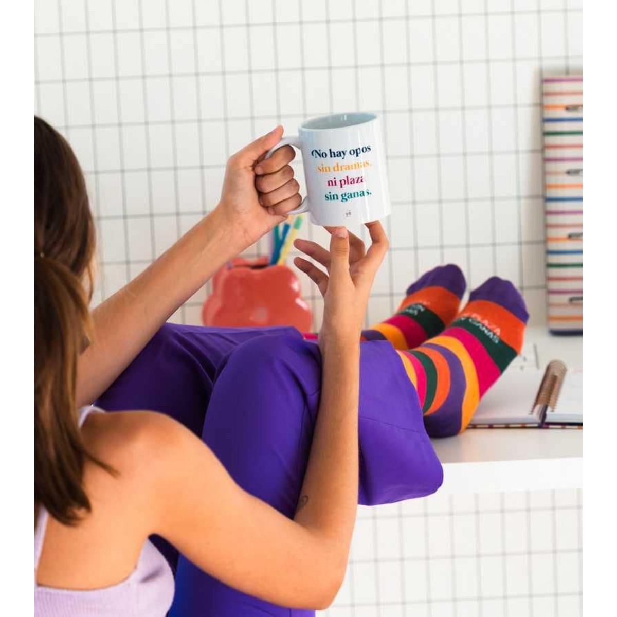 Kit Taza + Calcetines "No hay Opo sin dramas"