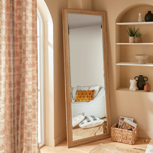 Miroir en cannage "Joanna" marron 195x72cm