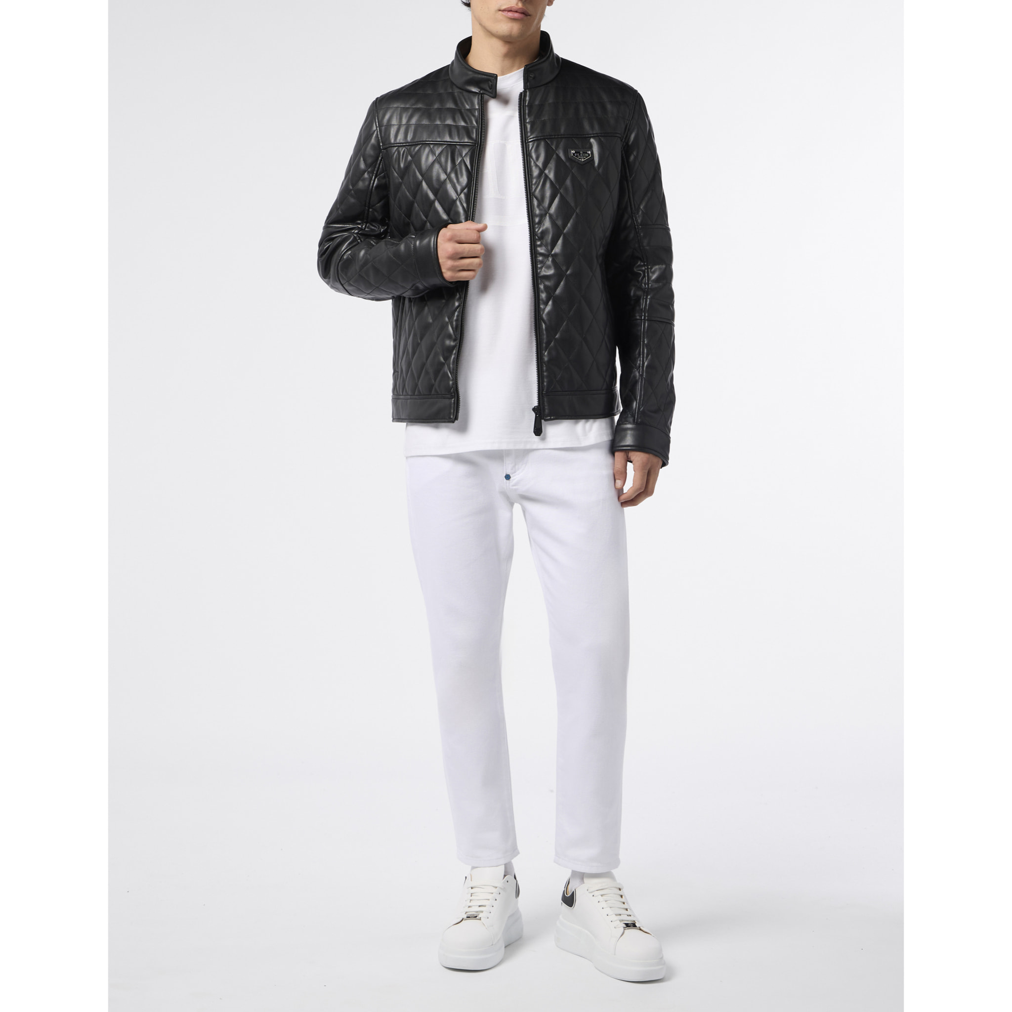 PHILIPP PLEIN Eco Leather Padded Jacket