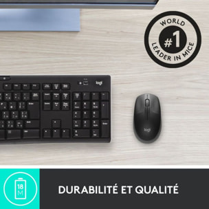 Souris sans fil LOGITECH Ambidextre M190 Noir