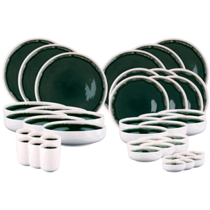 Service Complet OXYGEN - 42 pièces - Vert de gris