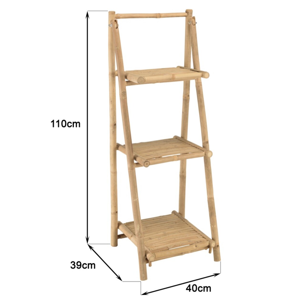 VITAL - Etagère pliante 3 niveaux en bambou