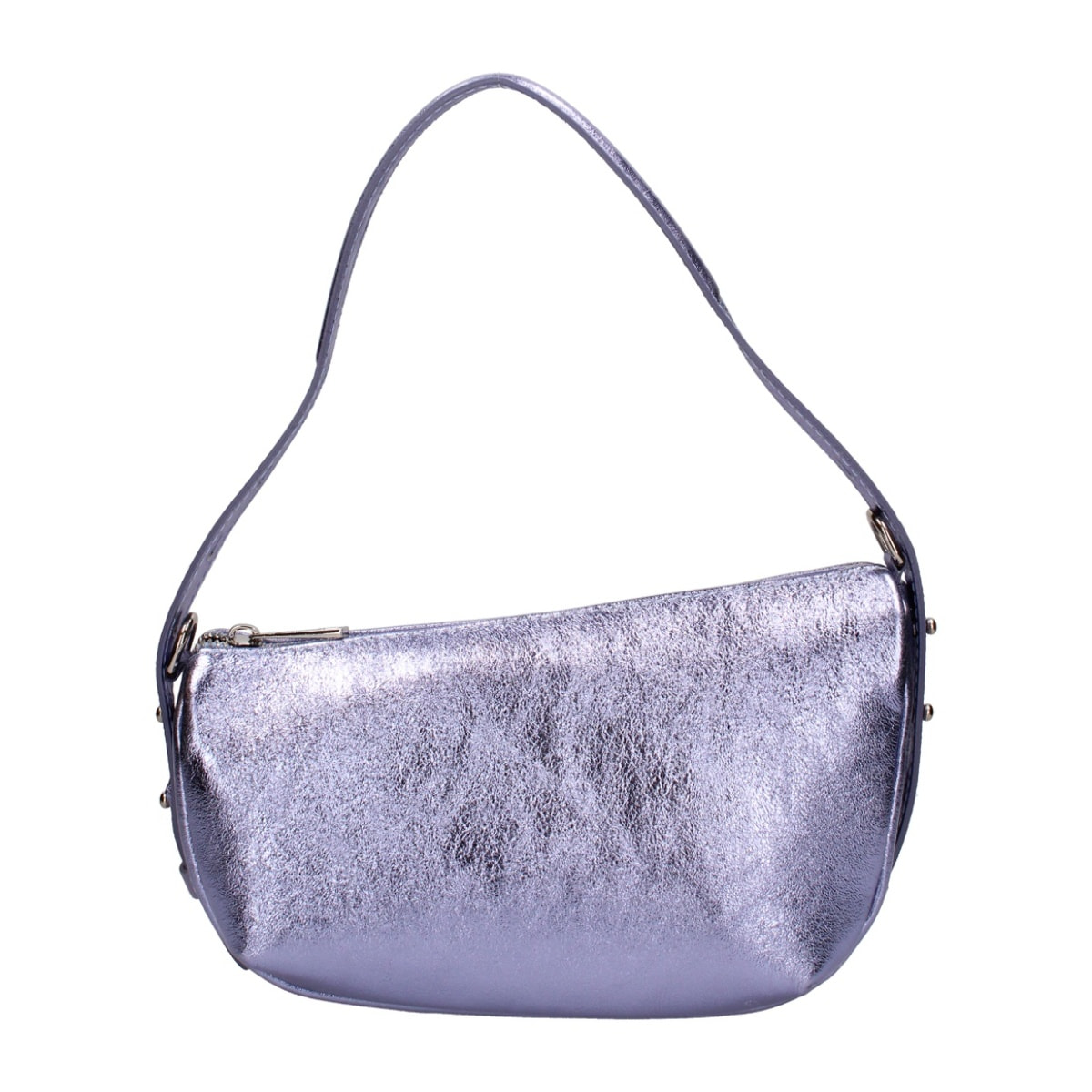 Borsa a spalla da donna - Modello False - Vera pelle e metallo - 26.0 x 15.0 x 10.0 cm