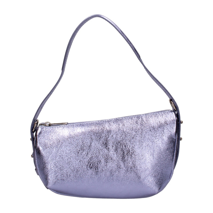 Borsa a spalla da donna - Modello False - Vera pelle e metallo - 26.0 x 15.0 x 10.0 cm