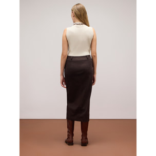 Oltre - Pencil skirt - Marrón