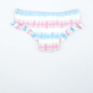 CULETÍN CON VOLANTE TIE DYE ROSA Y AZUL