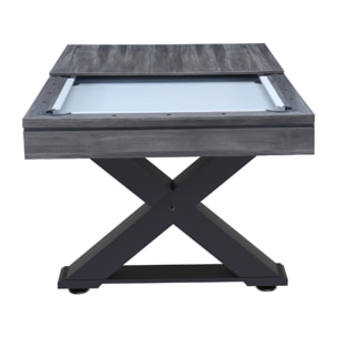 Table multi-jeux, ping-pong et billard en bois gris ARIZONA