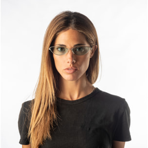 Gafas de sol OCEAN LIVERPOOL - Plateado mate / Transparente color menta