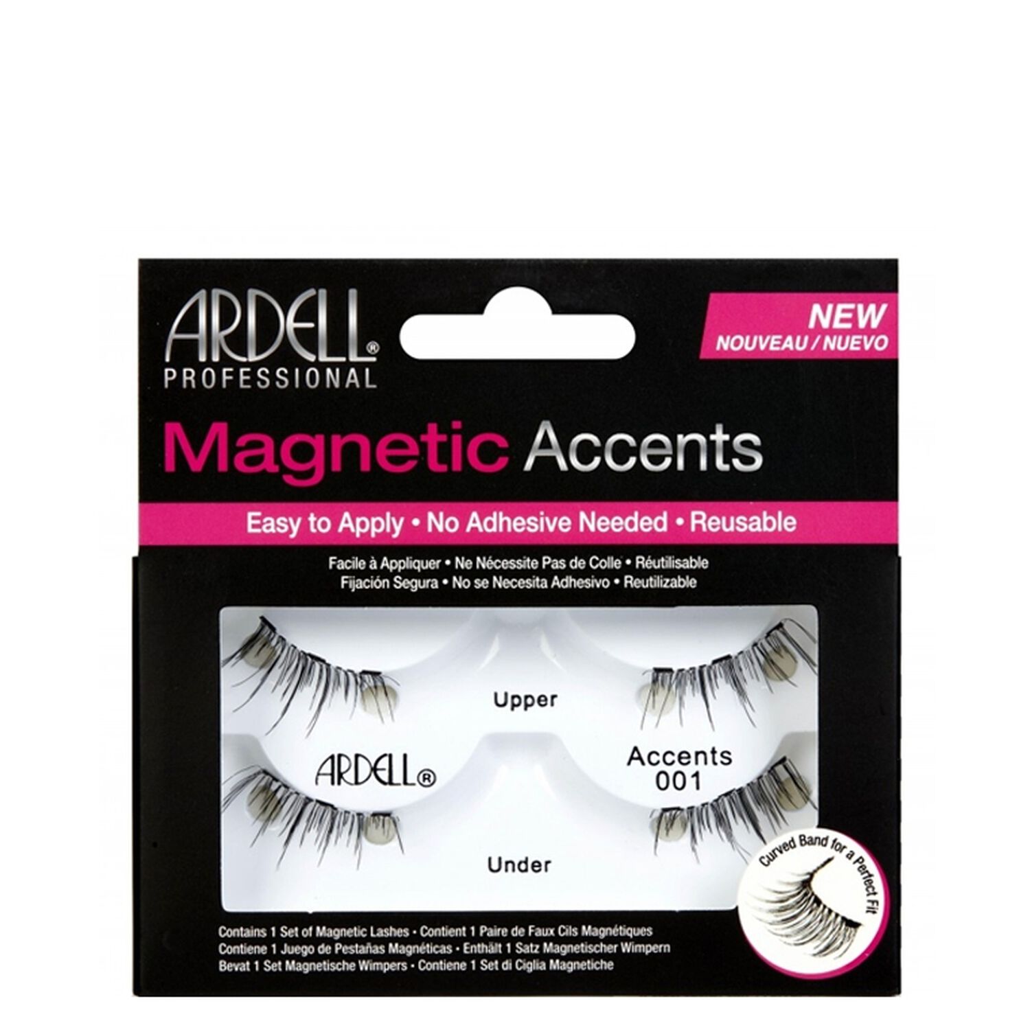 Faux-Cils Magnétiques - Accent 001 Noir