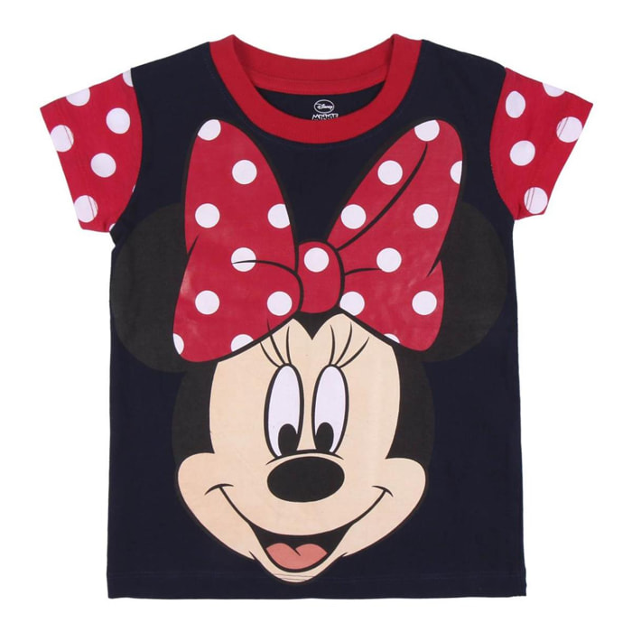 Pigiama corto Minnie a Pois Lei Disney Rosso