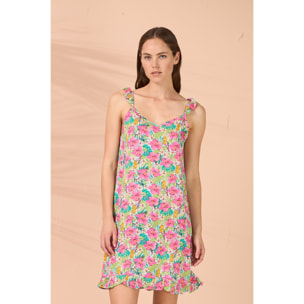 Abitino donna bretellina viscosa ibiscus Noidinotte