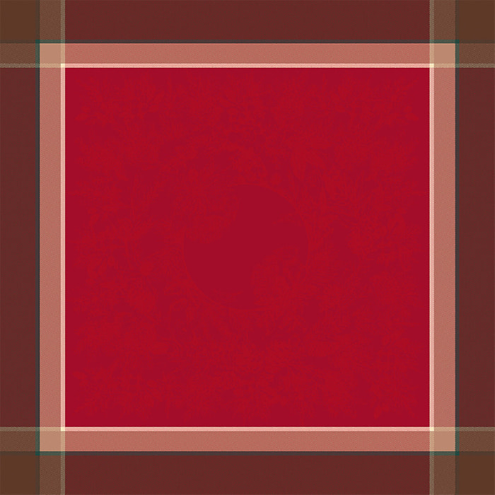 Serviette Couronne de noel rouge