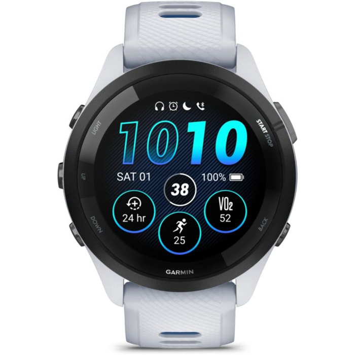 Montre connectée GARMIN Forerunner 265 Music BLANC / BLEU  AMOLED GPS IP6X