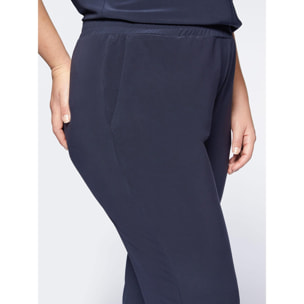 Fiorella Rubino - Pantaloni joggers in jersey - Blu