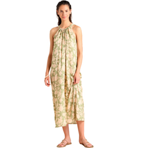 Abito donna lungo estivo in viscosa articolo flowery. Noidinotte