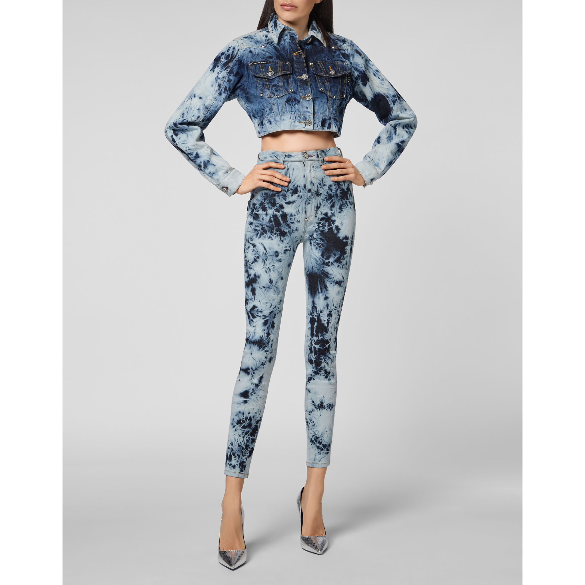 PHILIPP PLEIN Jegging de cintura alta