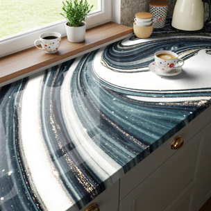 Rouleau revêtement adhésif imperméable - Sticker lavable plan de travail - ÉPOXY BALI