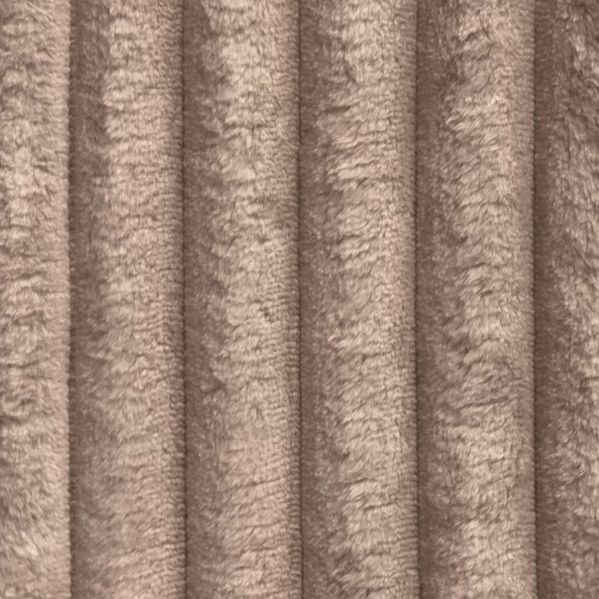 CAMELIA - Canapé 3 places en velours côtelé épais marron