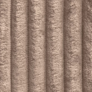 CAMELIA - Canapé 3 places en velours côtelé épais marron