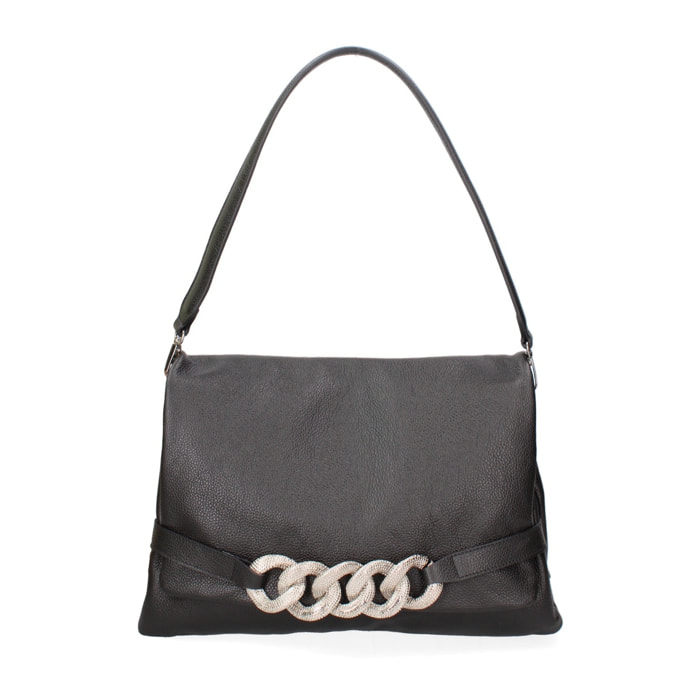 Borsa a spalla da donna Made in Italy - Valeriana Elite - 100% pelle - 31.0 x 22.0 x 11.0 cm