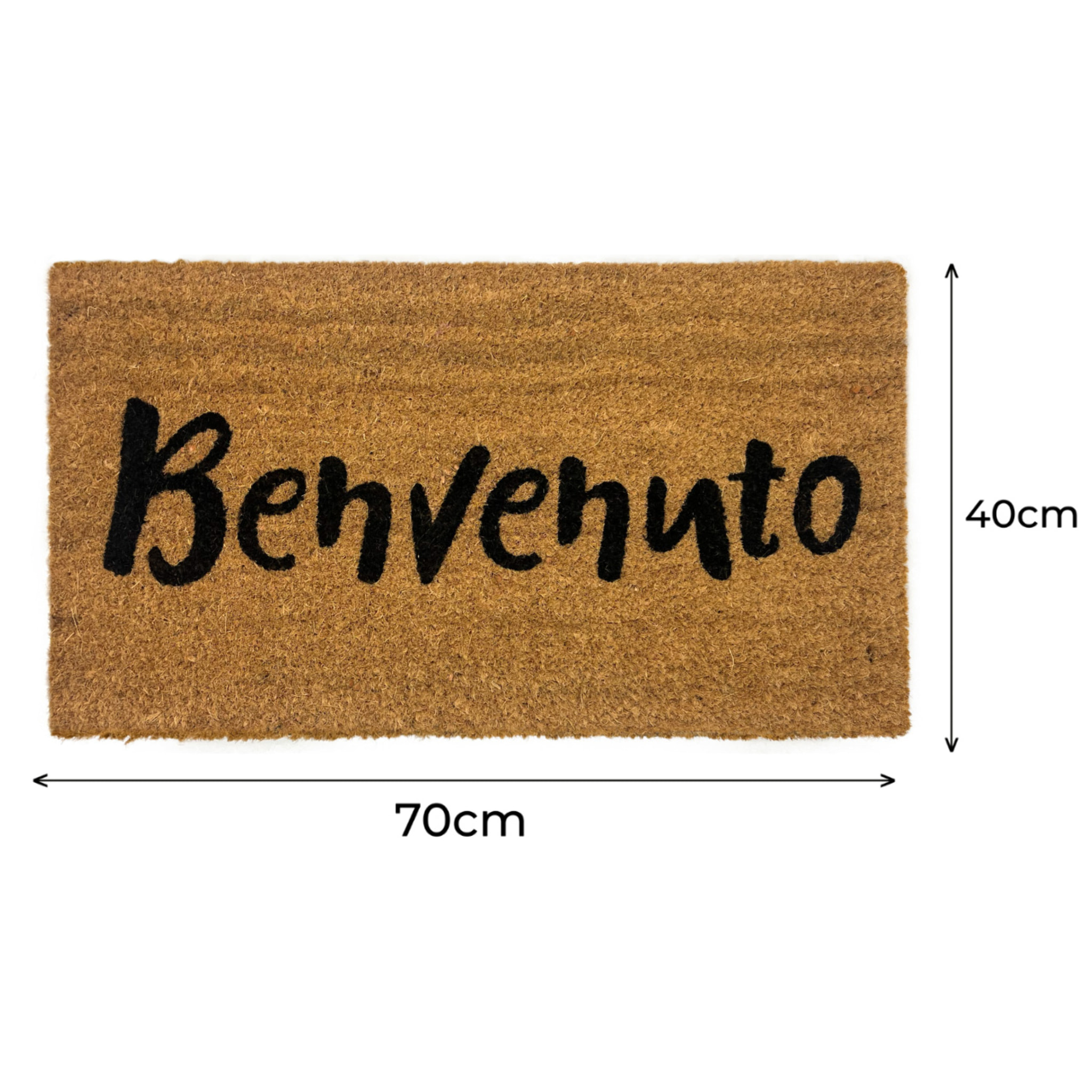 Zerbino Ingresso Casa Antiscivolo In Cocco Scritte Divertenti Benventuto