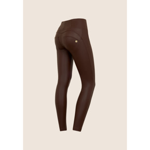 Pantaloni push up WR.UP® 7/8 superskinny vita alta similpelle