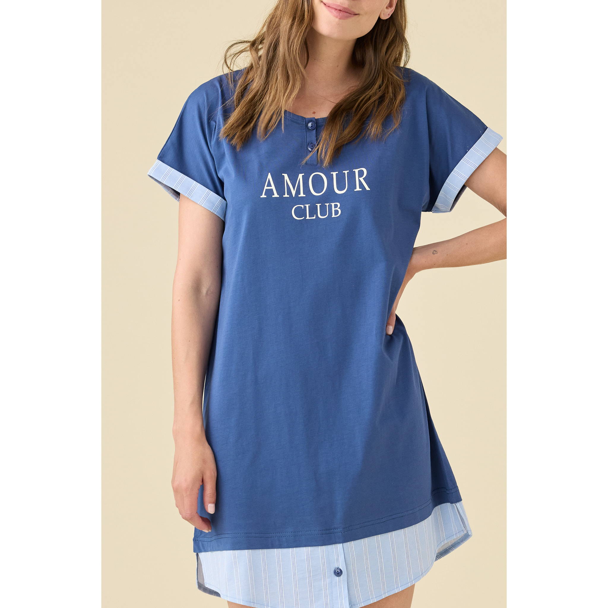 Abitino donna in cotone articolo amourclub Noidinotte