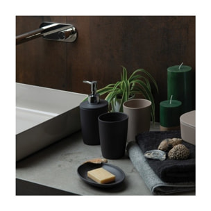 Distributeur de savon Fibres de Bambou TAKEO Gris anthracite Spirella