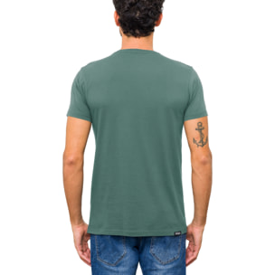 T-shirt in cotone 150 gr Hot Buttered Balangan Colore Verde.