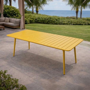 Table de jardin 8-10 places 200cm jaune EVORA