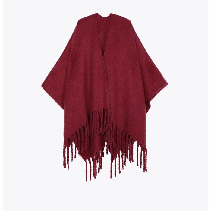 Mantella con Dettaglio di Frange