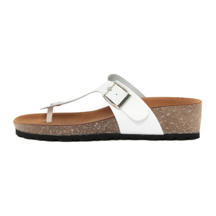 Sandalo flat Donna colore Bianco