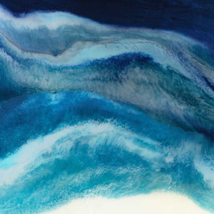 Tableau abstrait blue crawling Tableau plexiglas