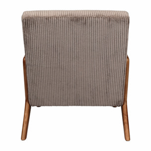 Fauteuil Salon Cotele Scott Taupe