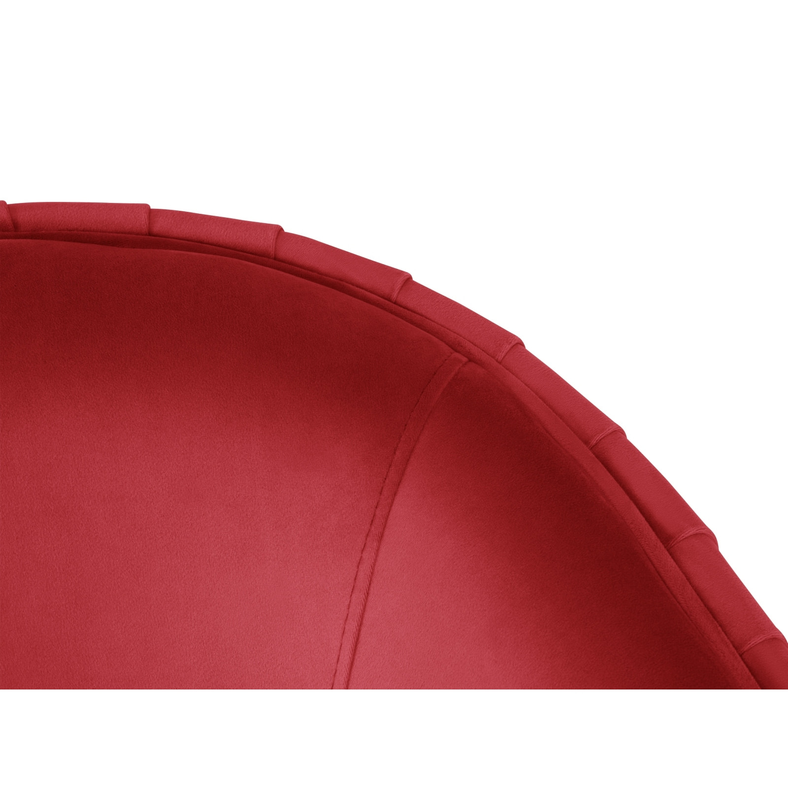 Fauteuil "Cyrille" en velours rouge