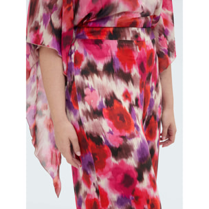 Fiorella Rubino - Pantalones palazzo en raso de viscosa - Fuchsia
