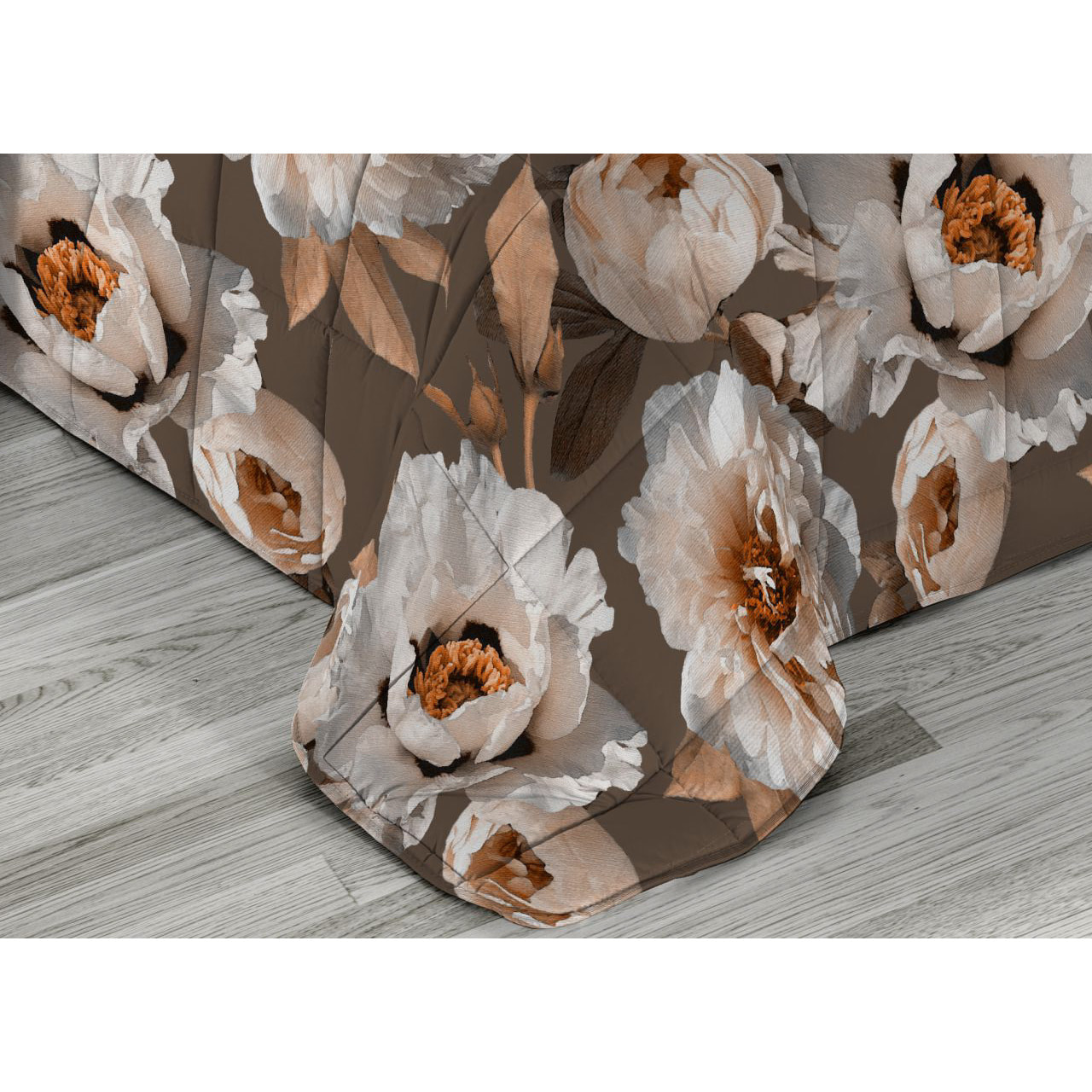 Trapunta Invernale 300gr Diadema Flora Stampa Digitale Fantasia Floreale D3