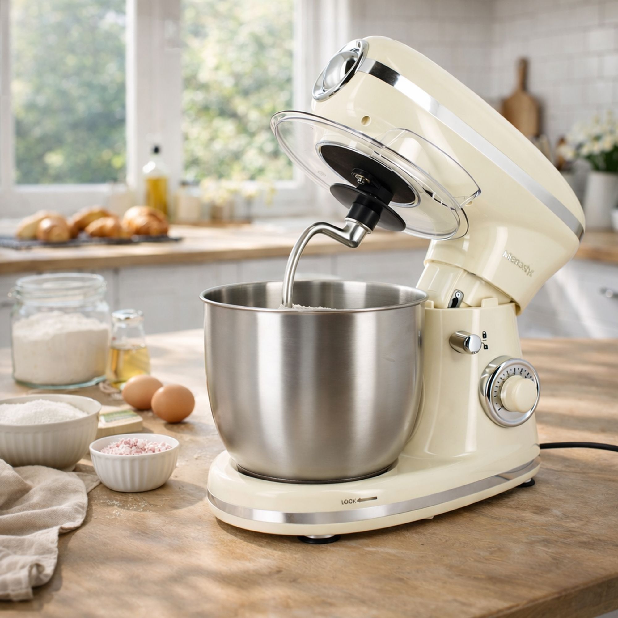 Robot pâtissier 5L crème RETRO