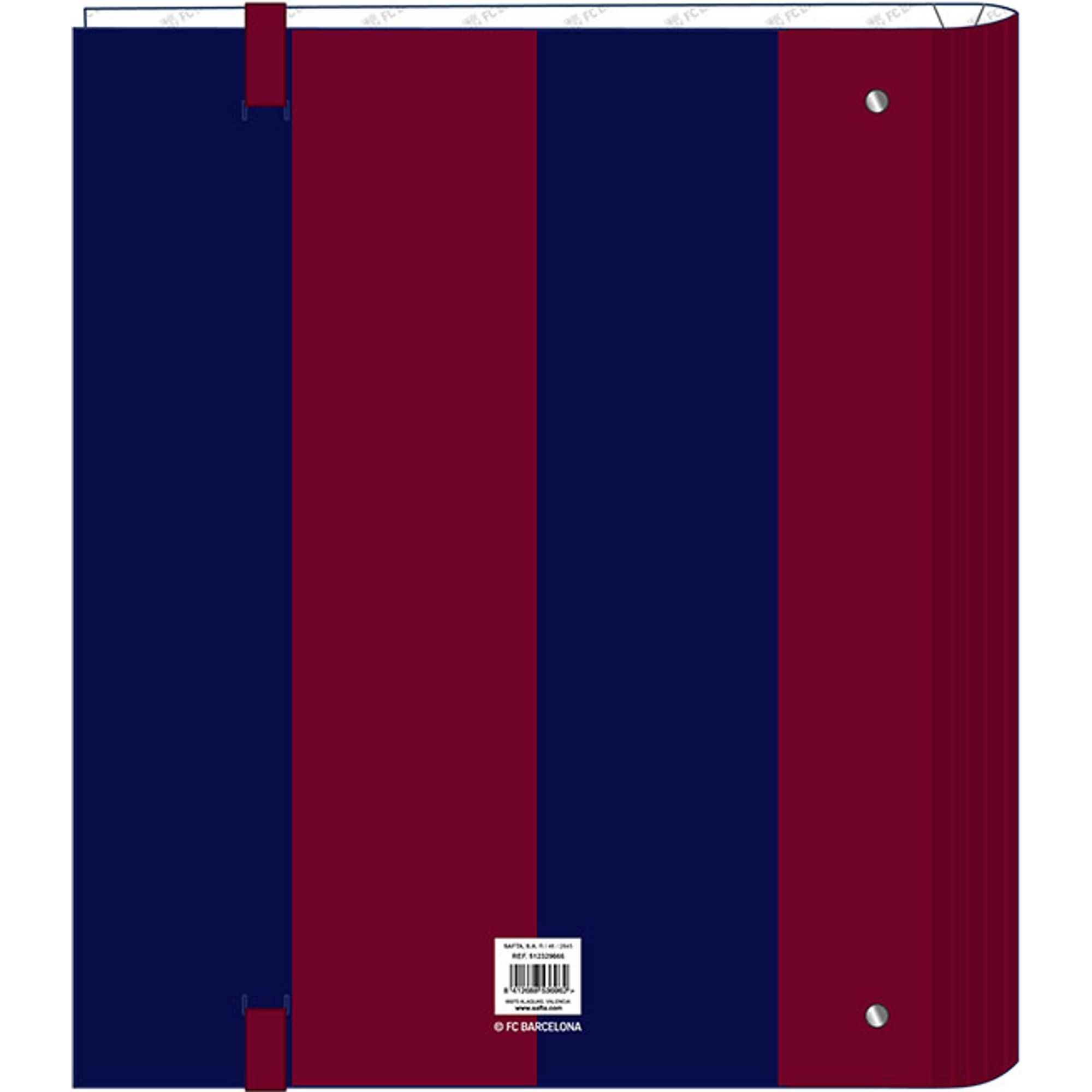 Carpeta 4 anillas 35mm c/recambio f.c.barcelona