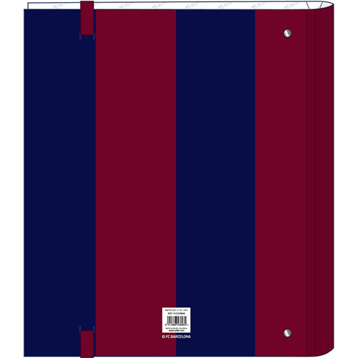 Carpeta 4 anillas 35mm c/recambio f.c.barcelona