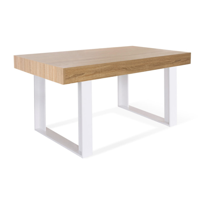 Tables à manger fixes Brixton - Bois - Blanc