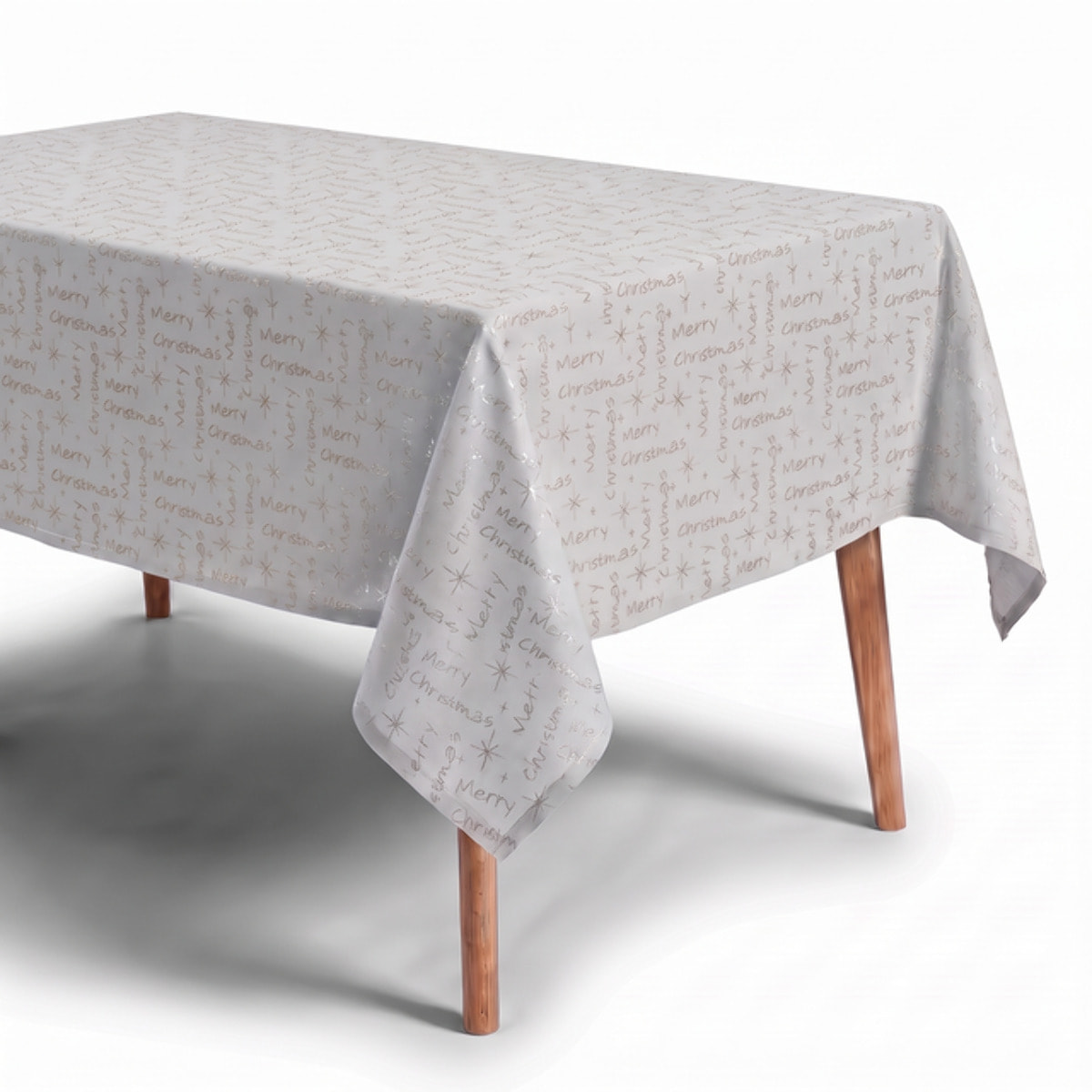 Tovaglia jacquard lurex in poliestere - ARGENTO