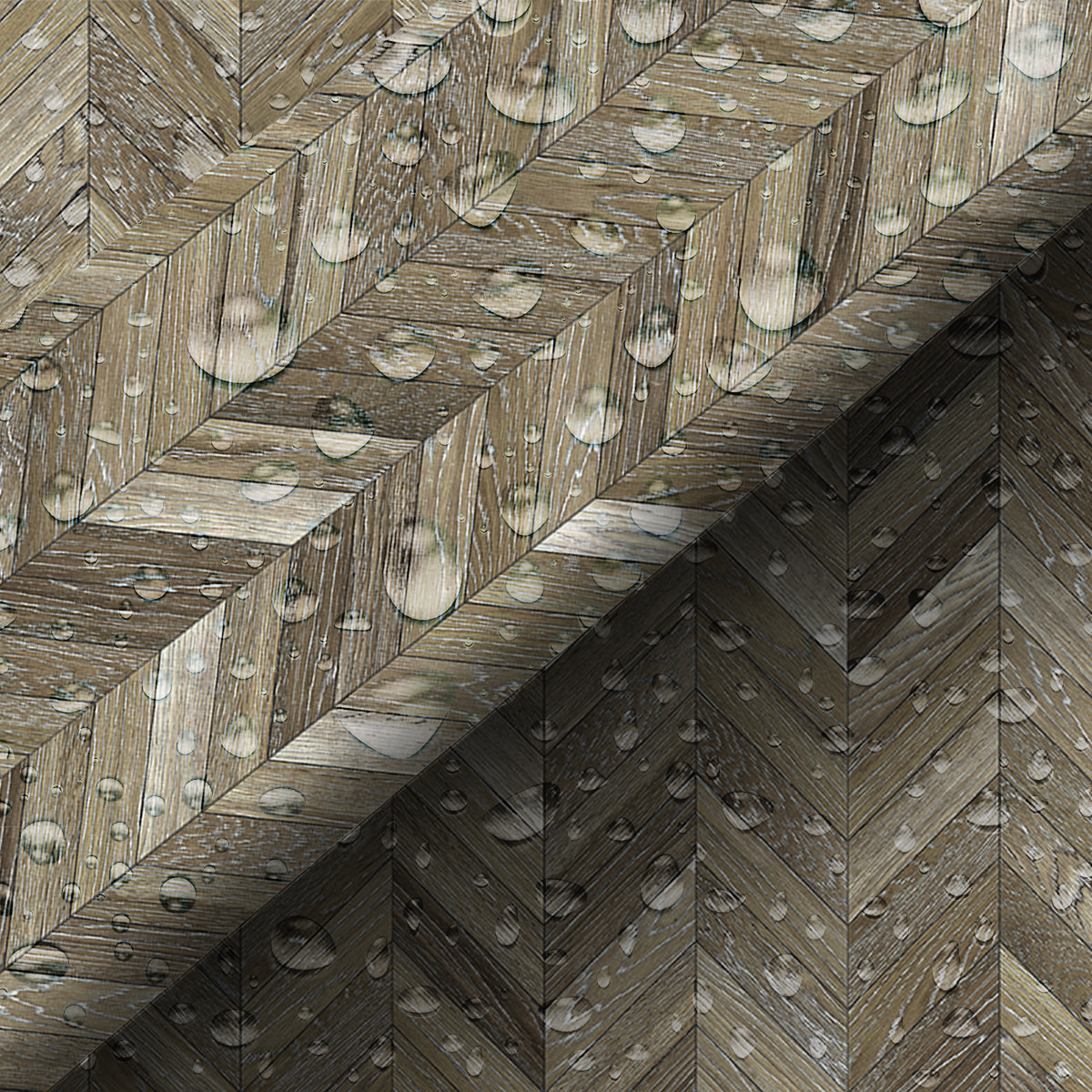 Revêtement sticker sol - PARQUET BOIS DU KANSAS - Rouleau adhésif Protection Anti-dérapant