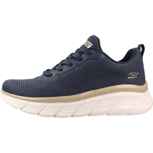 Sneakers De  Mujer Bobs B Flex Hi Flying Hi Azul