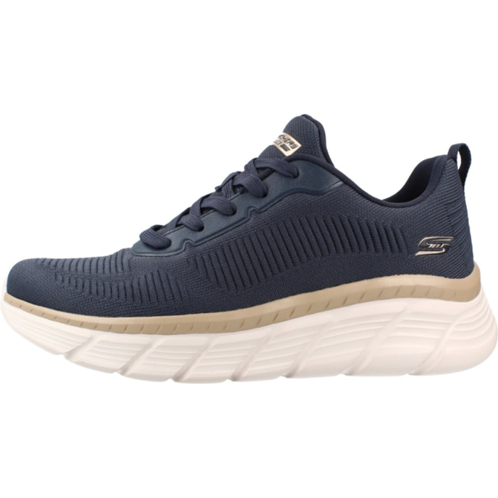 Sneakers De  Mujer Bobs B Flex Hi Flying Hi Azul