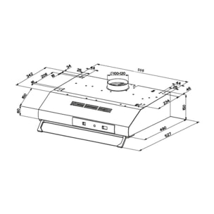 Hotte casquette FRANKE FTT 632 BLANC